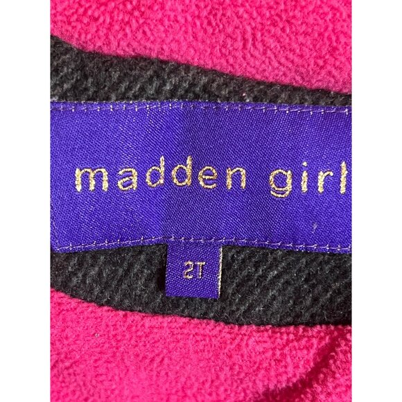 Madden Girl Toddler Girls Gray Toggle Snap Zip Coat Hood 2T Wool Blend - Picture 10 of 16